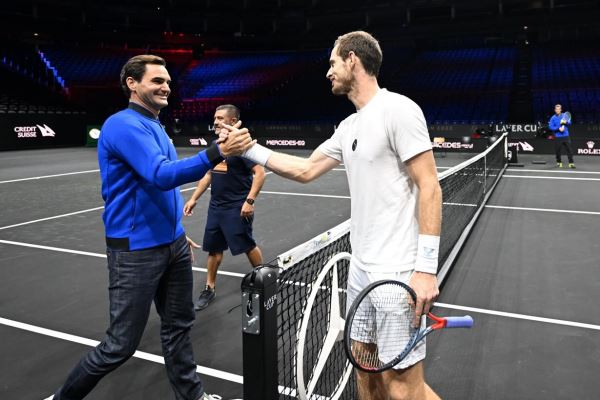 Федерер встретил Джоковича и Маррея на Кубке Лэйвера 